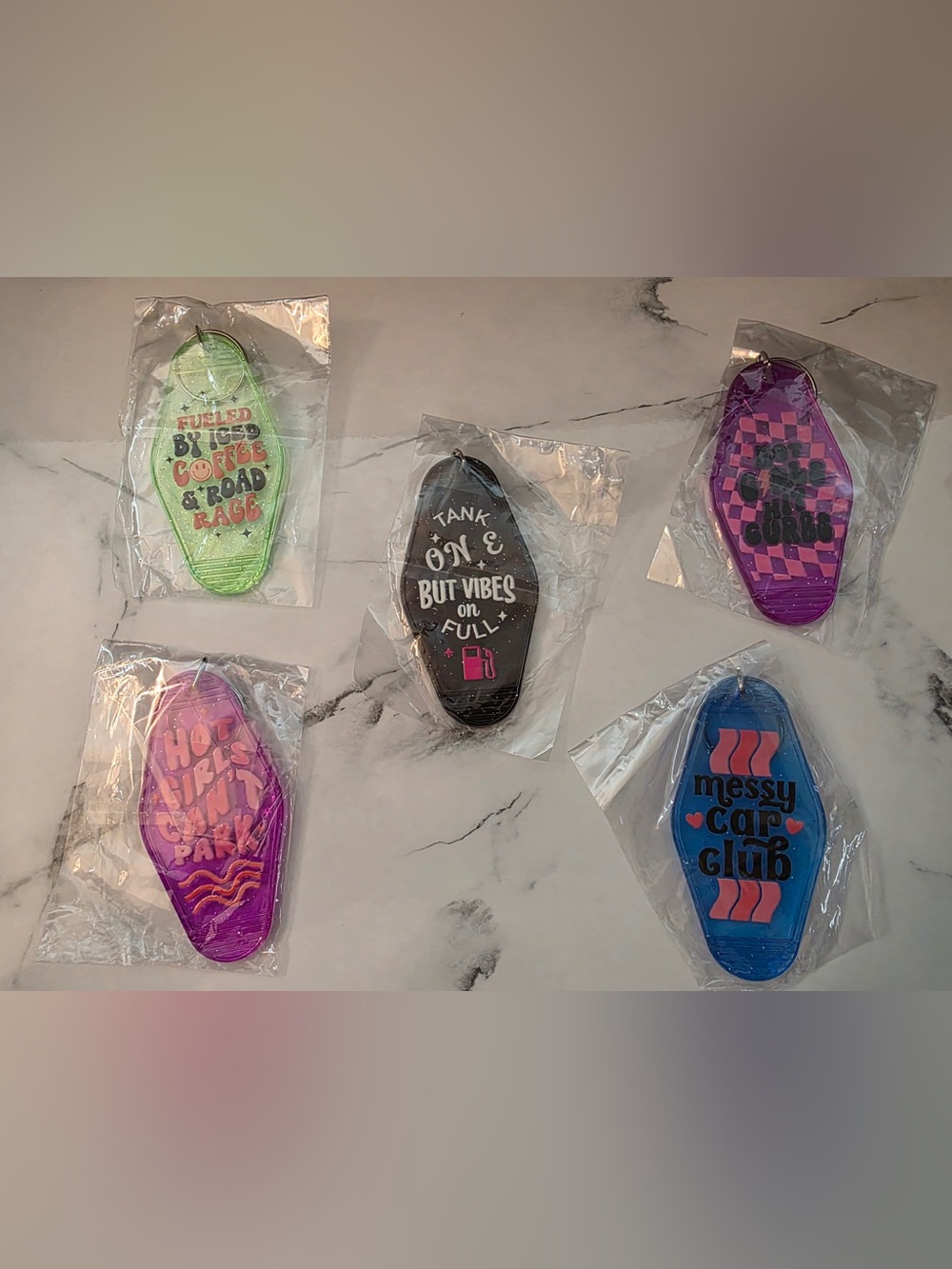 Motel keychains- Multicolor Set